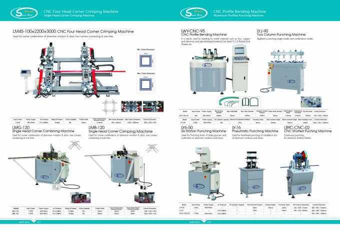 Single Head Aluminum Window Corner Crimping Machine , Hydraulic Crimping Machine