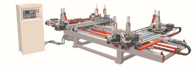 Stable operation UPVC Window Machine , CNC Horizontal Four Point Welding Machine