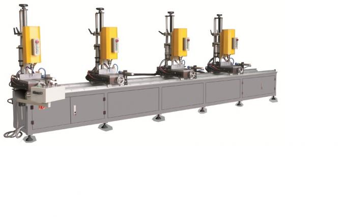 Aluminum Window Profile Four Spindle Drilling Machine / Aluminum Window Fabrication Machine