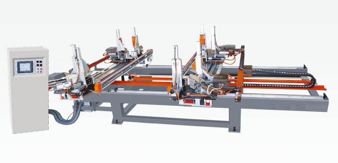 Stable operation UPVC Window Machine , CNC Horizontal Four Point Welding Machine