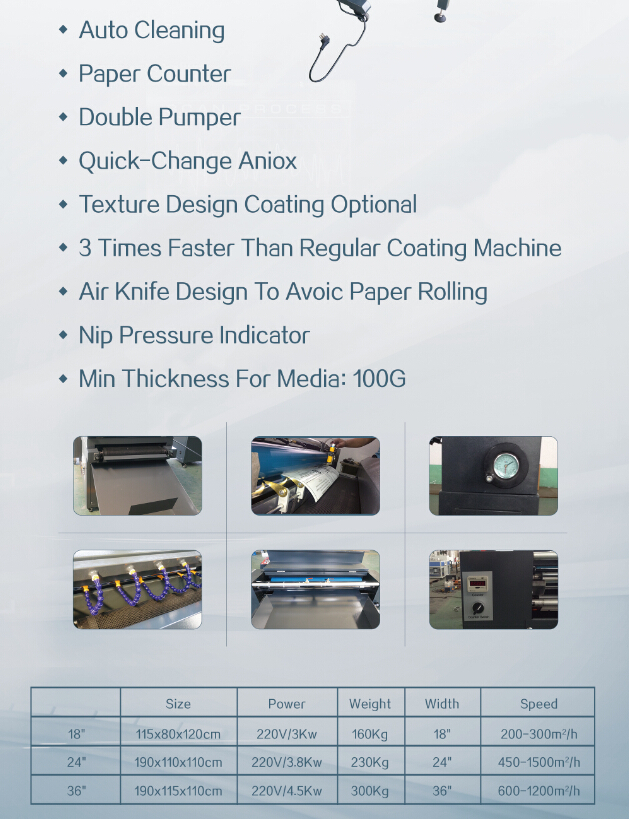 650Mm Photo Book Album Maker , 24 Inch Uv Coating Machine For Offset Printing