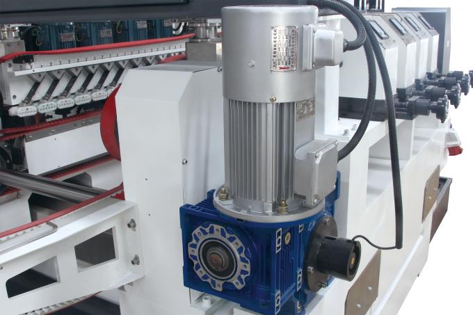 6 Motors Customized Glass Edging Machine With Four Diamond Wheel , High Efficiency