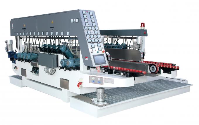 High Power Glass Grinding Machine 45 Degree , Glass Edging Equipment With 26 Motors