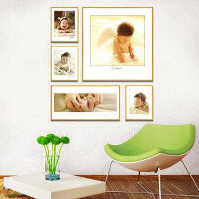 Wooden and Leather Digital Photo Frame Korea Designs / Album Frames