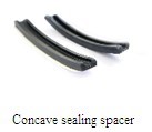 Butyl Rubber Sealing Strip Warm Edge Spacer , Insulated Glass Swiggle Spacer