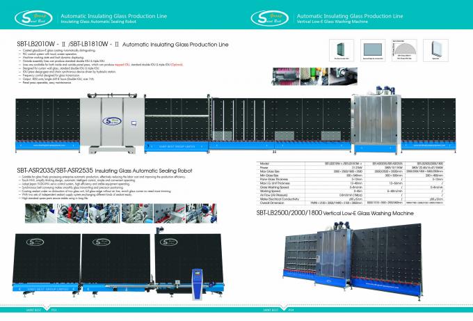 Double Insulating Glass Production Line 1 Year Warranty , Speed 50m / min
