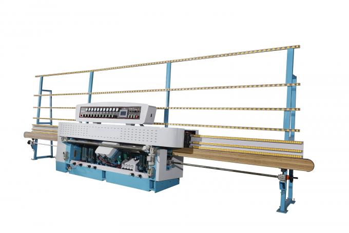 10 Spindles Laminated Glass Edging Machine with 45 Angle Range,Glass Straight Line Glass Edging Machine