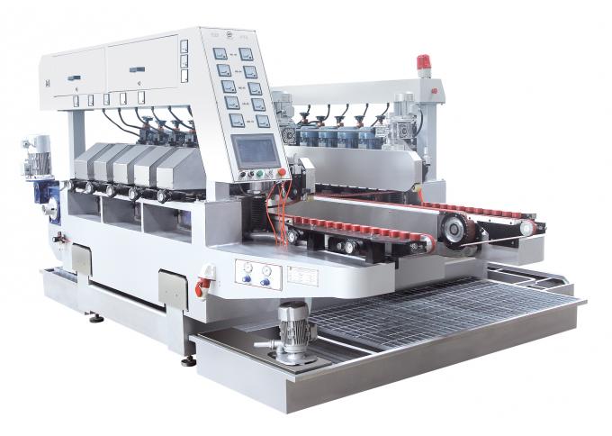 Ten Motors Double Edge Polishing Machine , Glass Grinding Machine White Color