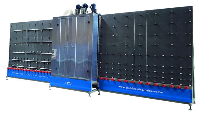 2000Mm Vertical Low - E industrial glass washer Equipment 3 Pairs Brushes,Vertical Flat Glass Washing Machine