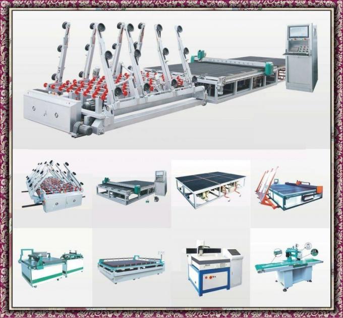 Double Glazing Cnc Glass Cutting Machine with CE Certificated , SMC Valve