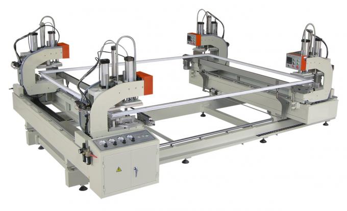 Stable operation UPVC Window Machine , CNC Horizontal Four Point Welding Machine