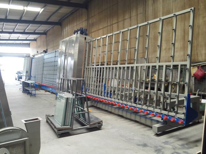 Hollow Glass Double Glazing Machinery With PLC Control System , 2500x5000mm