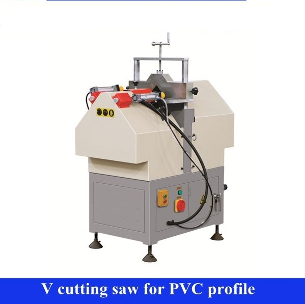 90 Degree Vinyl Window V Notch Cutting Saw Machine 1600mm Cutting Length