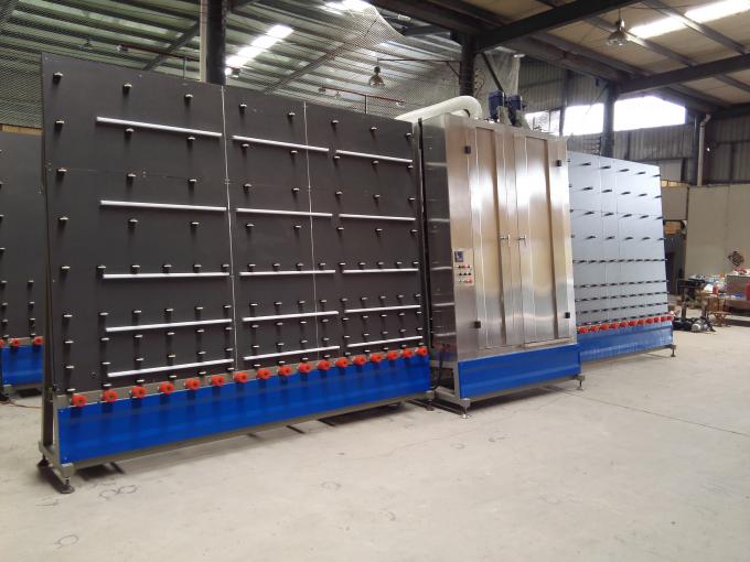 2000Mm Vertical Low - E industrial glass washer Equipment 3 Pairs Brushes,Vertical Flat Glass Washing Machine