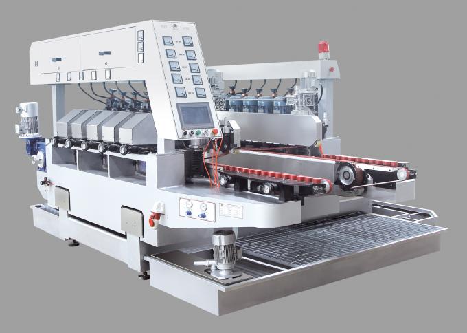 Ten Motors Double Edge Polishing Machine , Glass Grinding Machine White Color