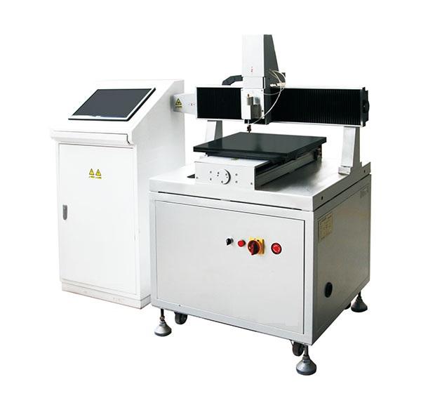 Rose Yellow CNC Glass Cutting Table , Automatic Cutting Table for Mosaic Glass