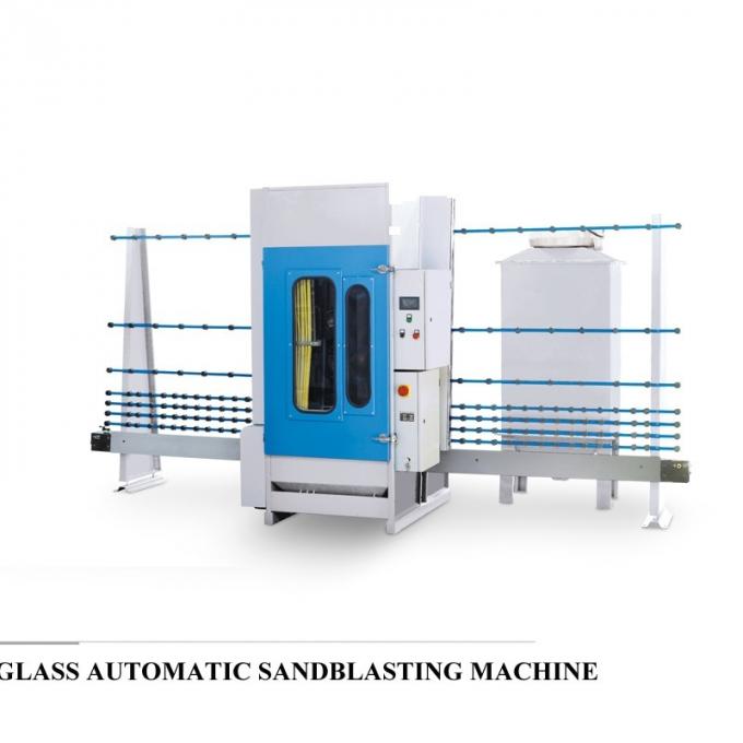 Professional Auto Glass Edging Machine , Vertical Sandblasting Glass Equipment